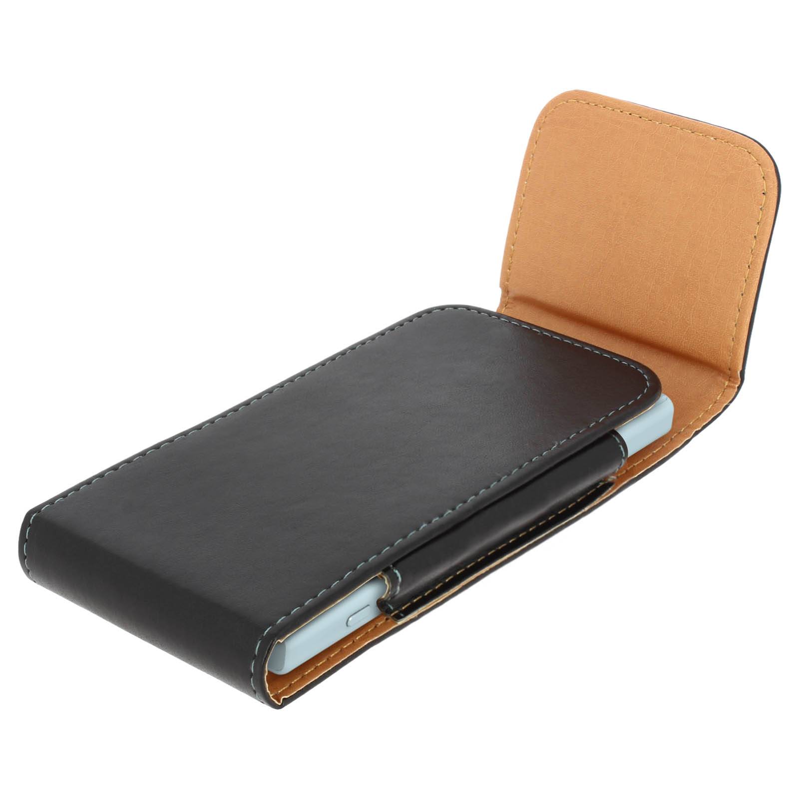 Housse universelle ceinture vertical cuir-1