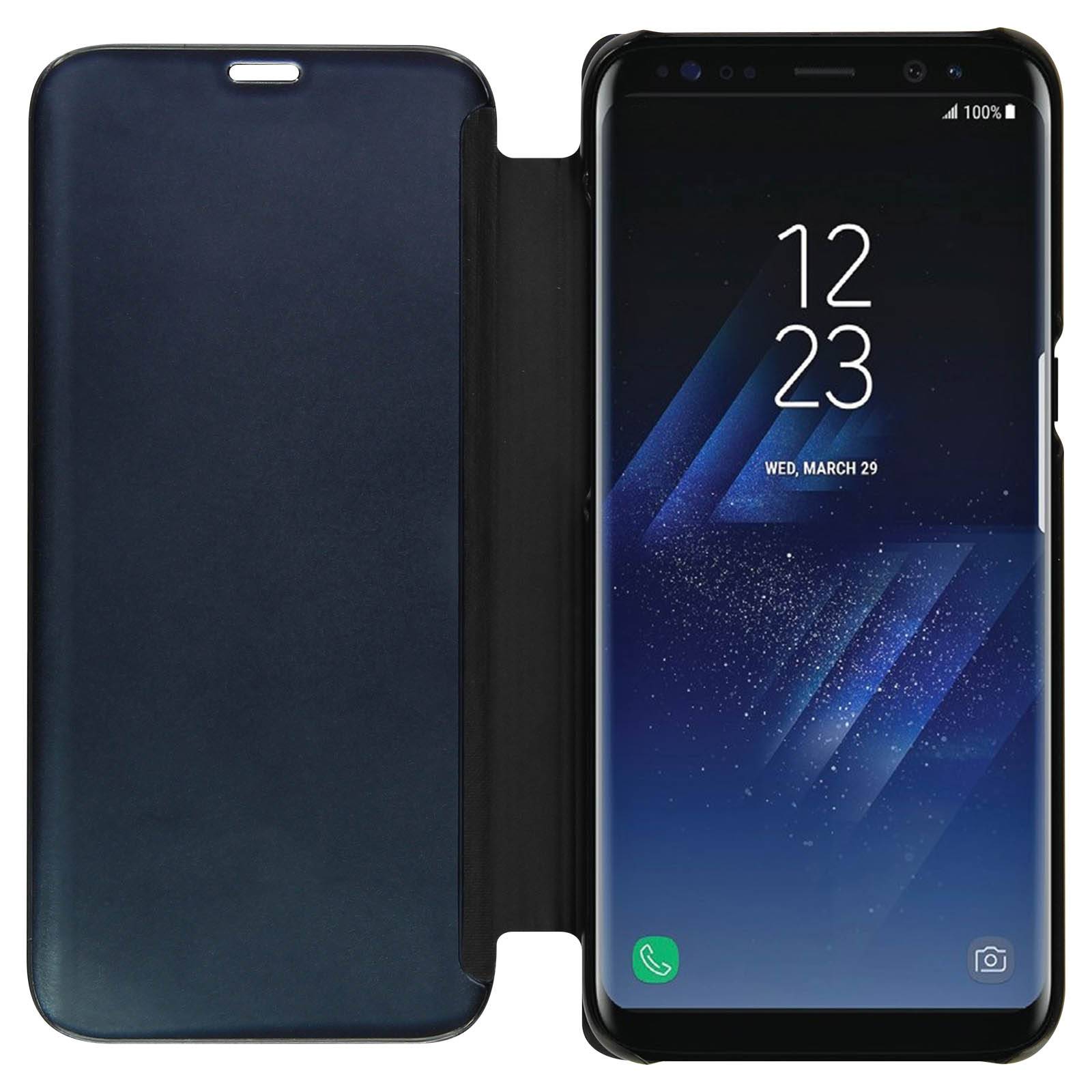 Housse Clapet Translucide pour Samsung Galaxy S8 - Design Effet Miroir-2