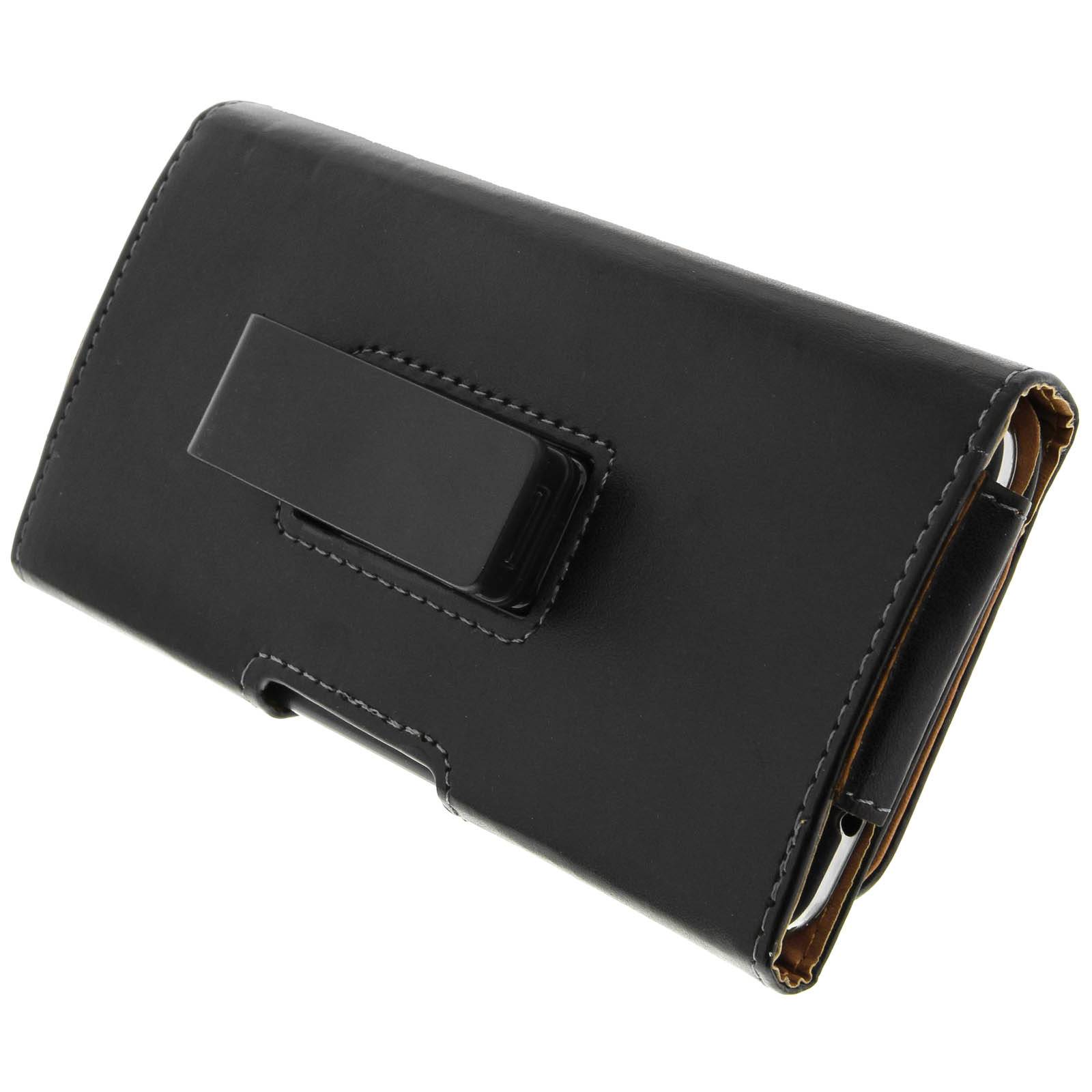 Étui Ceinture Horizontal pour Smartphone 5.3 à 5.5" Taille XXL avec Clip Rotatif-0