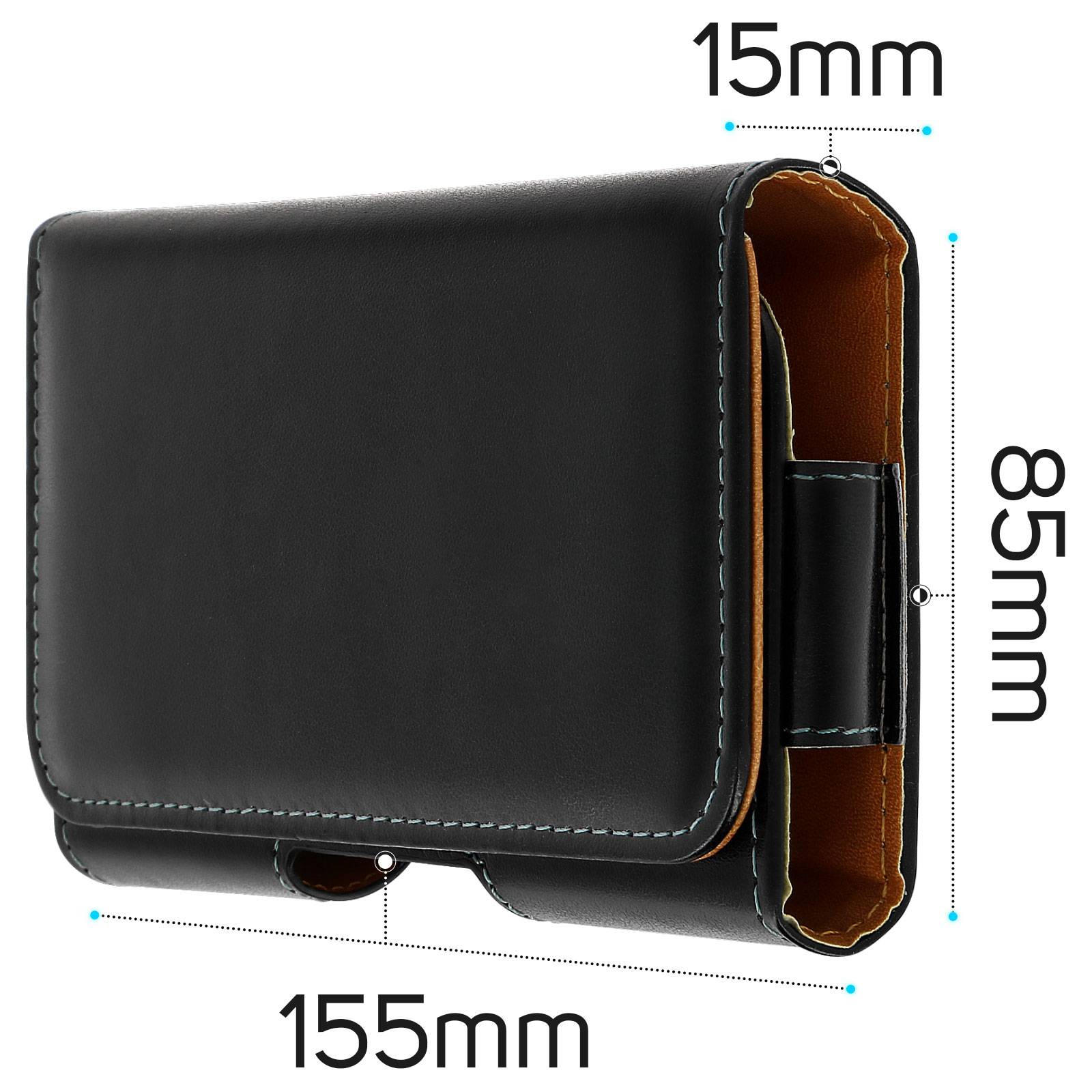 Étui Ceinture Horizontal pour Smartphone 5.3 à 5.5" Taille XXL avec Clip Rotatif-3