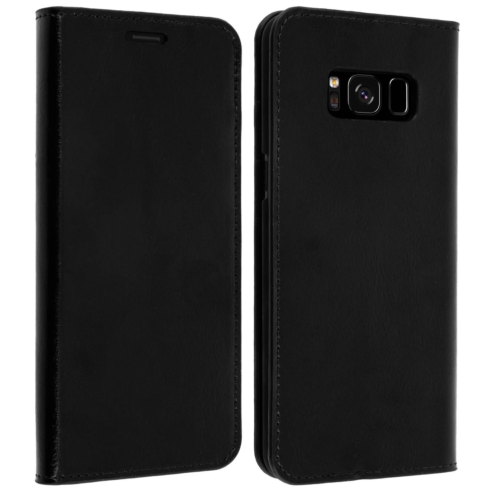 Housse Étui Portefeuille Cuir pour Samsung Galaxy S8 - Protection Intégrale-2