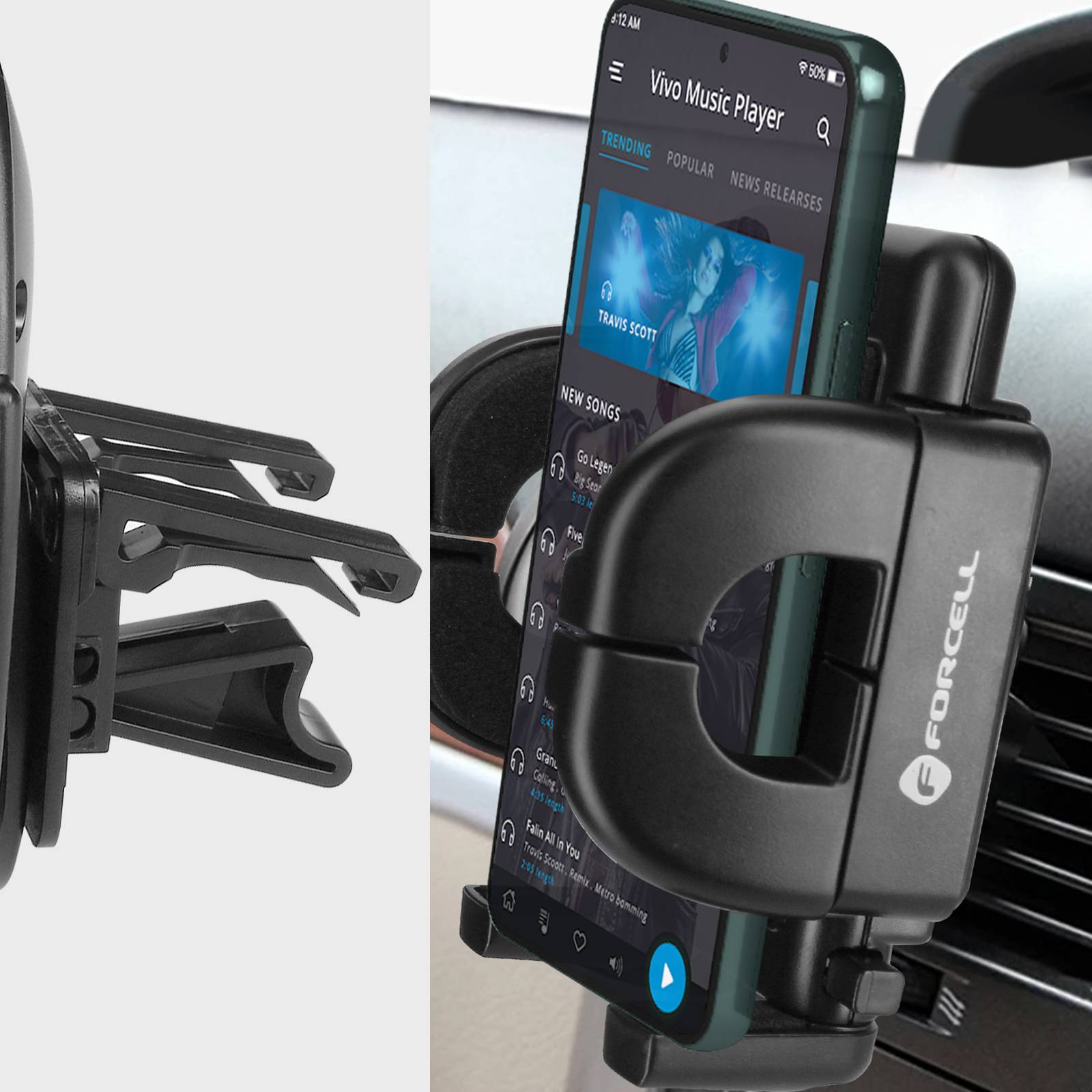 Support Voiture Smartphone Fixation à ventouse Bras long 27 cm-2