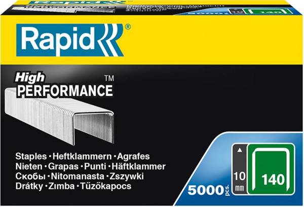 Agrafes Rapid 140/10mm Fixation Robuste, Galvanisée, Polyvalente - Rapid