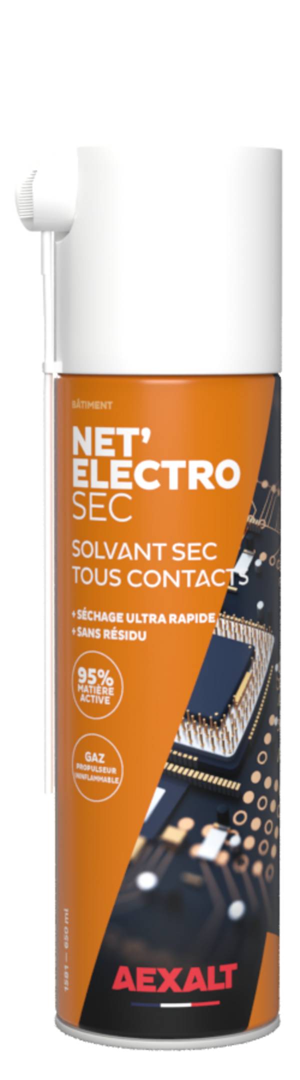 NET'ÉLECTRO SEC - Solvant sec tous contacts - 650 ml