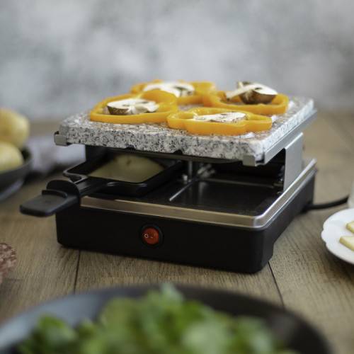 Appareil à raclette & pierre à griller pour 4 personnes 600W-0