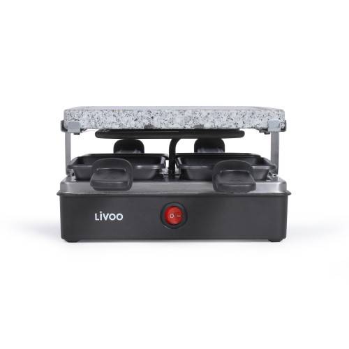 Appareil à raclette & pierre à griller pour 4 personnes 600W-3