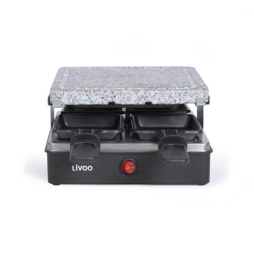 Appareil à raclette & pierre à griller pour 4 personnes 600W-4