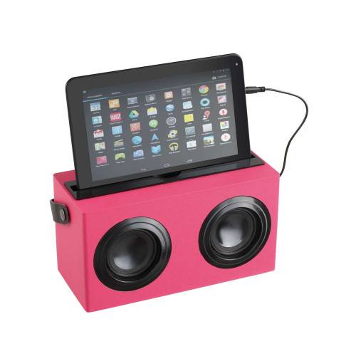 Enceinte Bluetooth nomade Rose pour tablettes tactiles-1