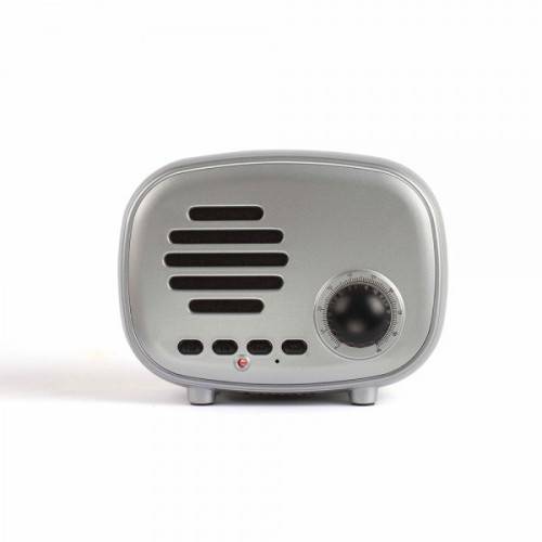 Radio FM et enceinte Bluetooth compacte silver-0