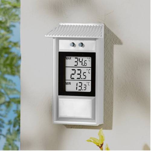 Thermomètre électronique MINI-MAXI blanc-0