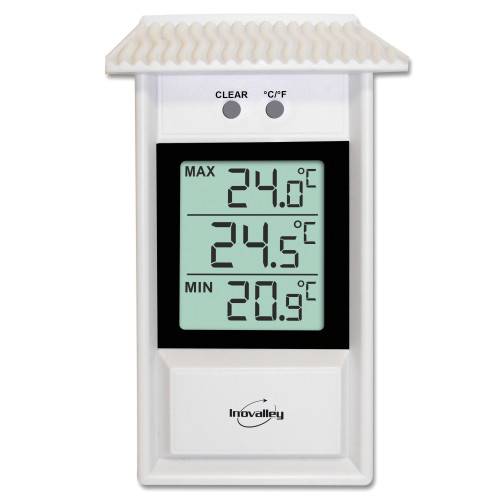 Thermomètre électronique MINI-MAXI blanc-1