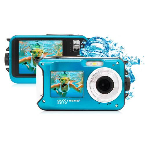 Appareil photo sous-marin EASYPIX 2 écrans GoXtrem Reef Bleu-0