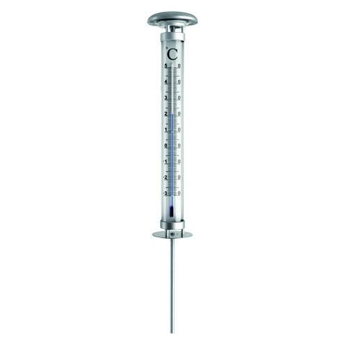 Thermomètre géant de jardin led solaire-2