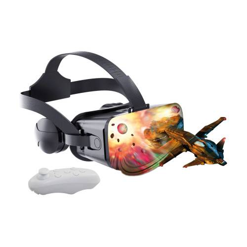 Casque réalité virtuelle 3D avec manette Bluetooth-0