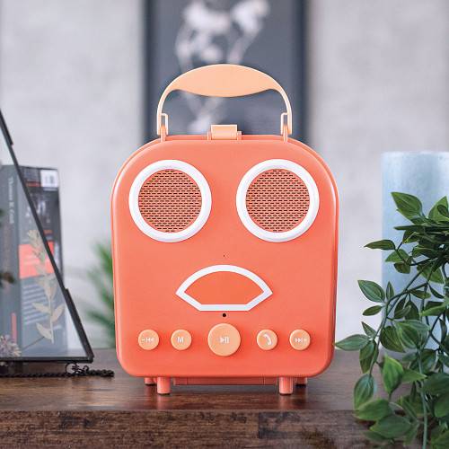 Enceinte Bluetooth orange FACESOUND-0