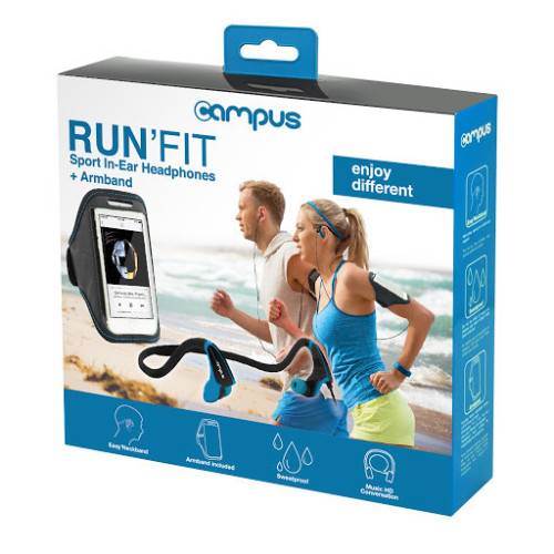 Ecouteurs intra-auriculaires avec brassard RUN-FIT Sport-1
