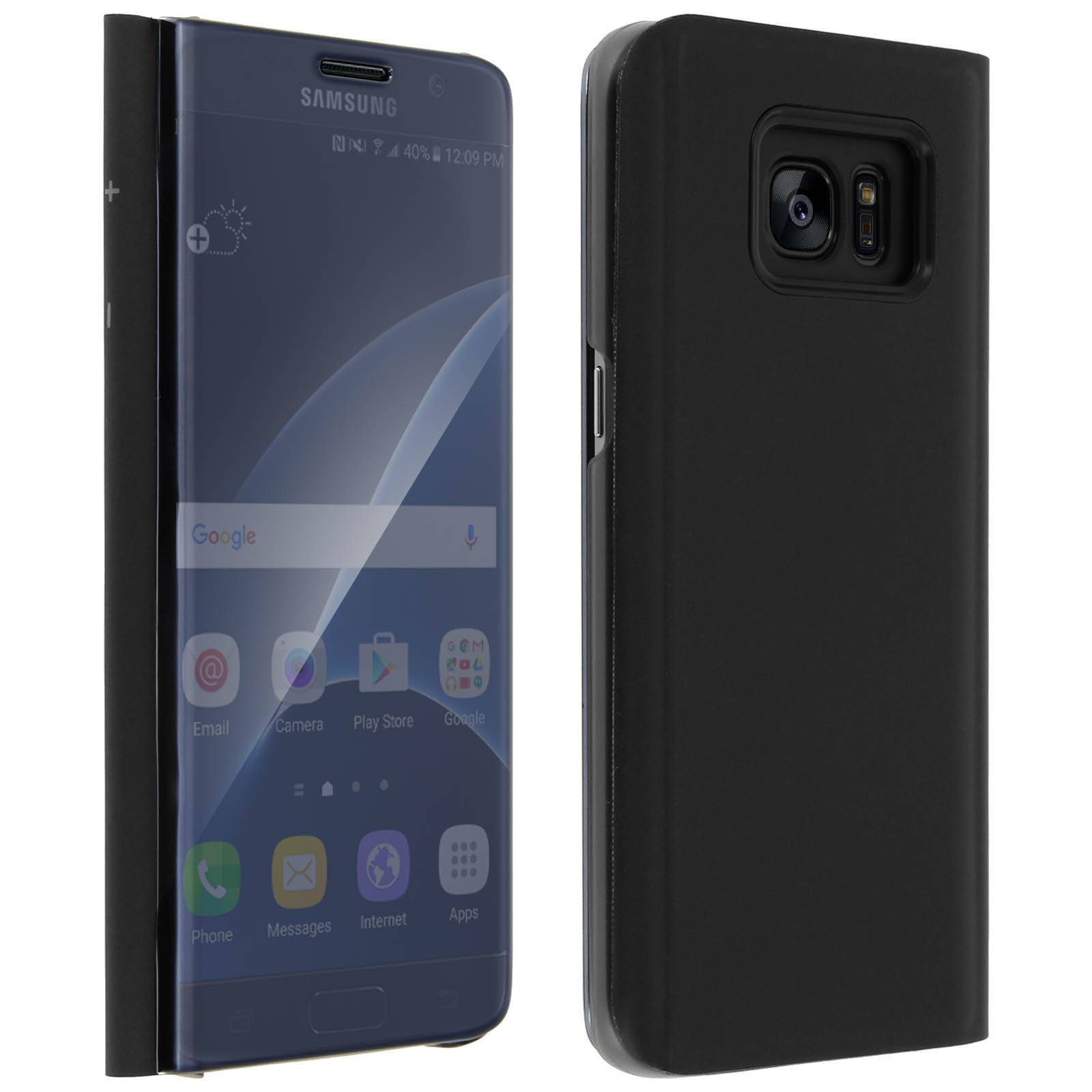 Étui pour Samsung Galaxy S7 Edge Housse Clapet Flip Cover Miroir - Fonction Stand-1