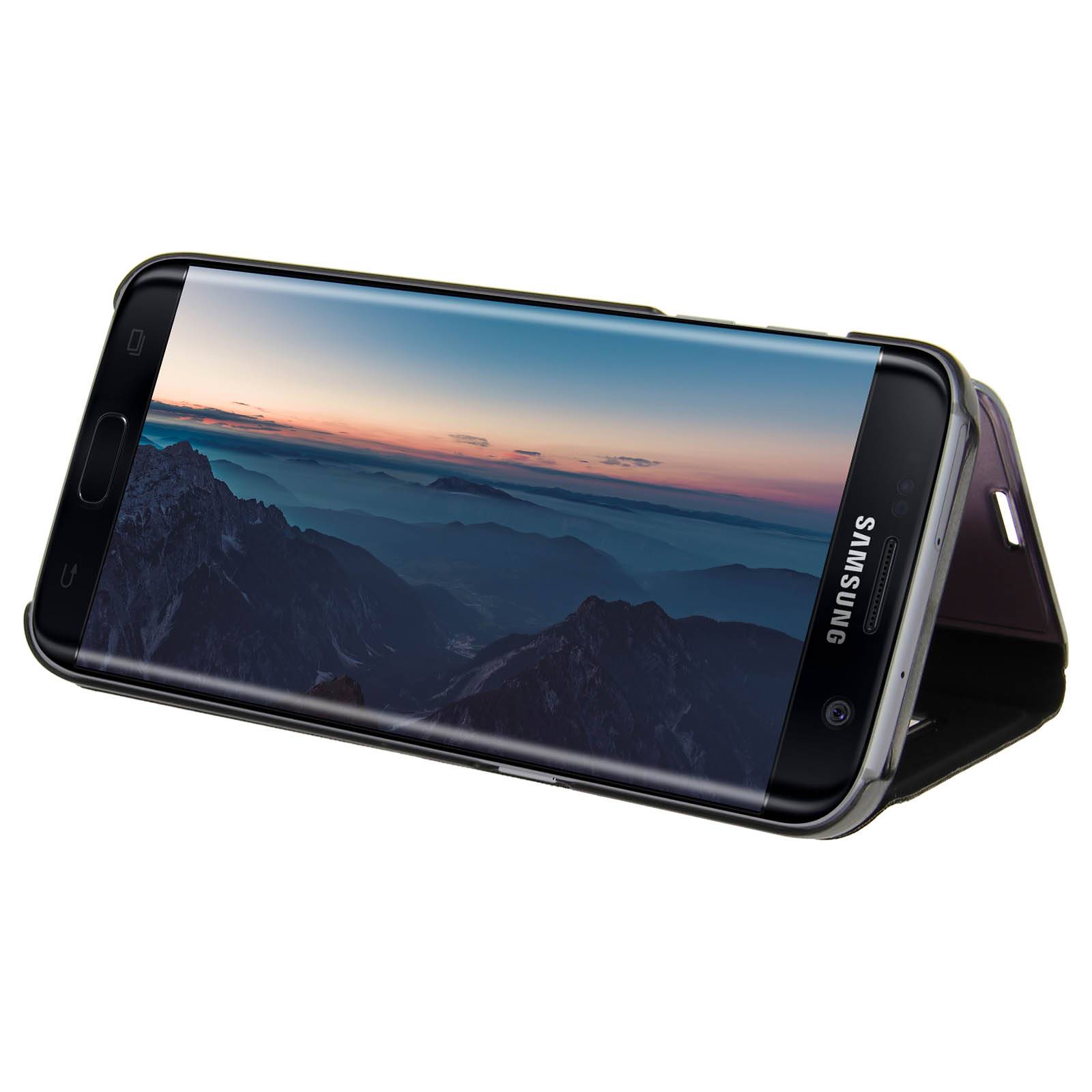 Étui pour Samsung Galaxy S7 Edge Housse Clapet Flip Cover Miroir - Fonction Stand-3