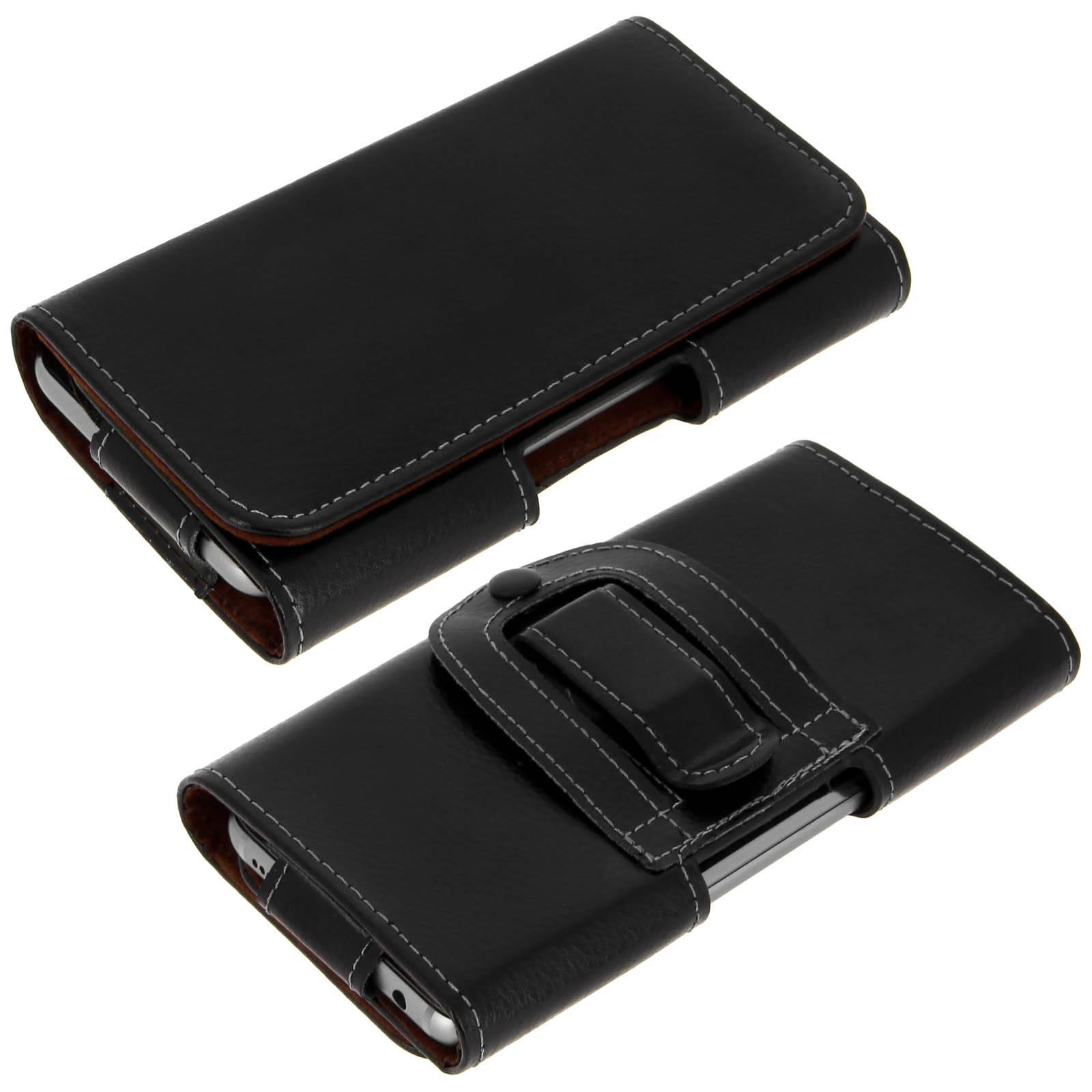 House ceinture Smartphone Universel taille Xl Passant ceinture + clip cuir-0