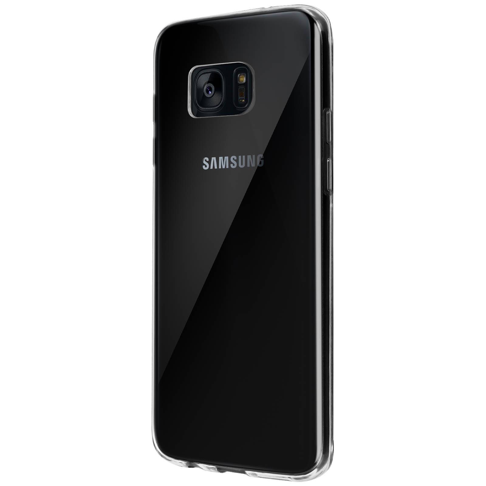 Coque pour Galaxy S7 Edge en Silicone Gel Souple avec Effet Mate-3