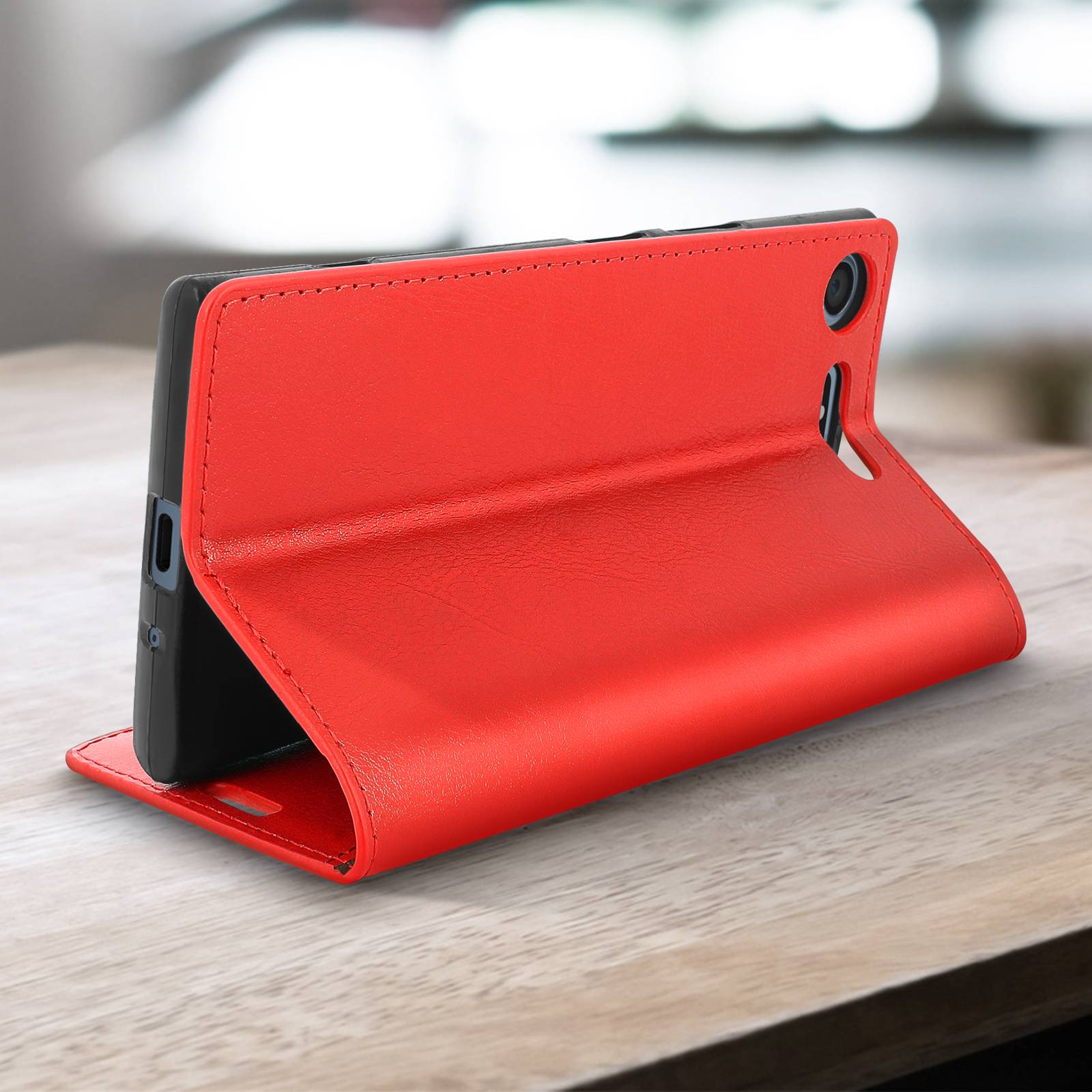 Étui pour Huawei pour Xperia XZ1 Housse folio cuir protection intégrale-3