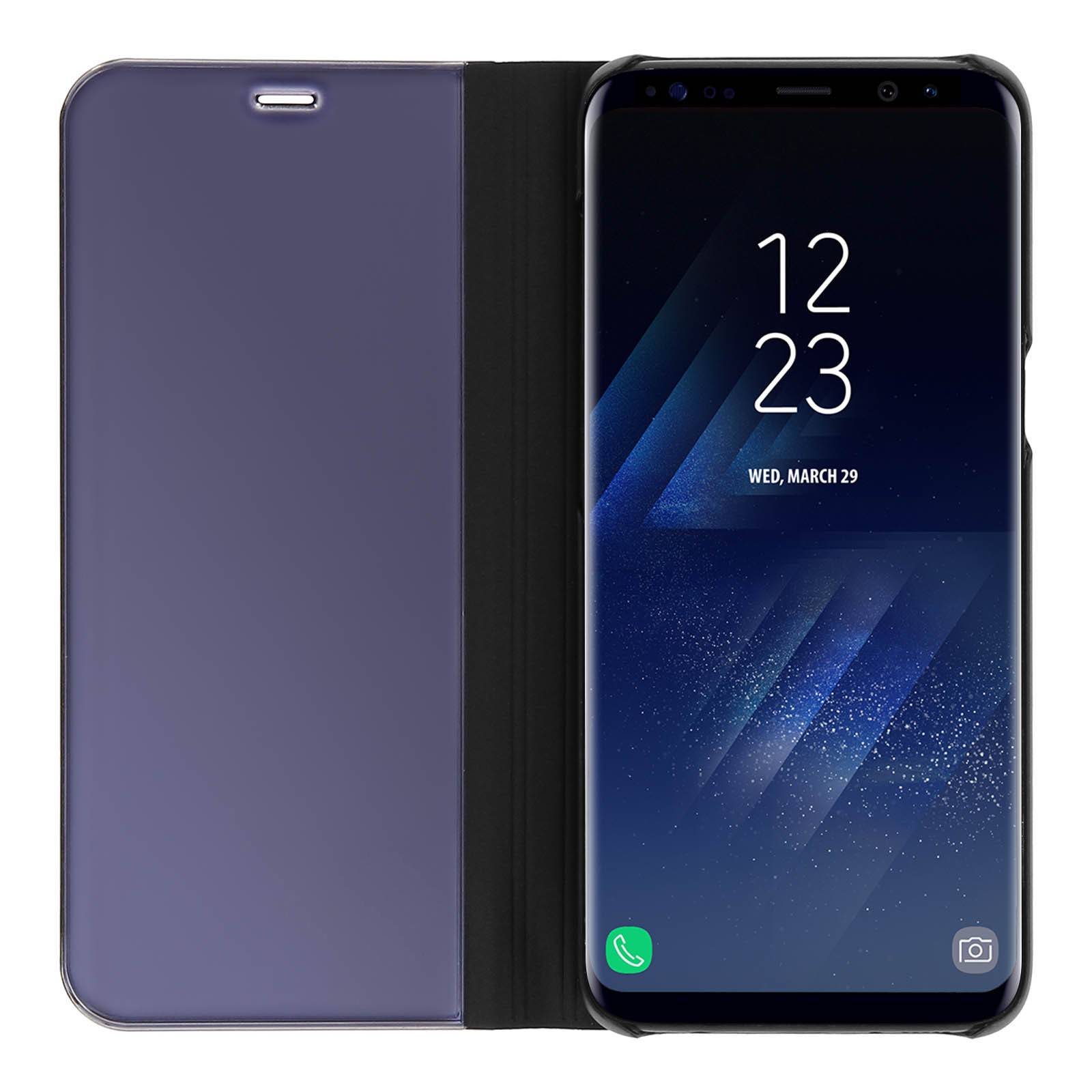 Étui Clapet Translucide à effet miroir pour Samsung Galaxy S8 - Fonction Stand-2