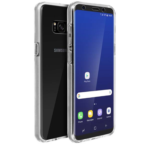 Coque Galaxy S8 Protection Avant Silicone + Arrière Polycarbonate