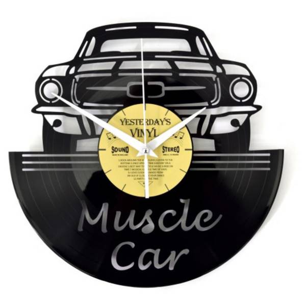 Horloge vinyle recyclé MUSCLE CAR