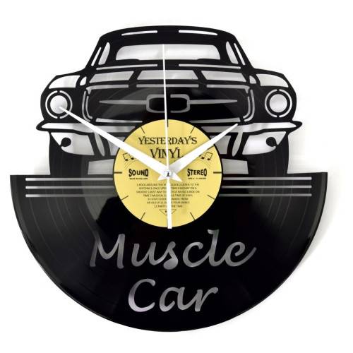 Horloge vinyle recyclé MUSCLE CAR-0