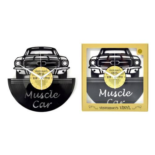 Horloge vinyle recyclé MUSCLE CAR-1