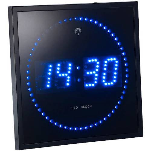 Horloge digitale radio-pilotée BLEUE-0