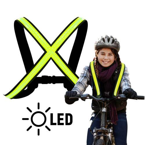 Bretelles à led StreetGlow unisexes taille S-M-1