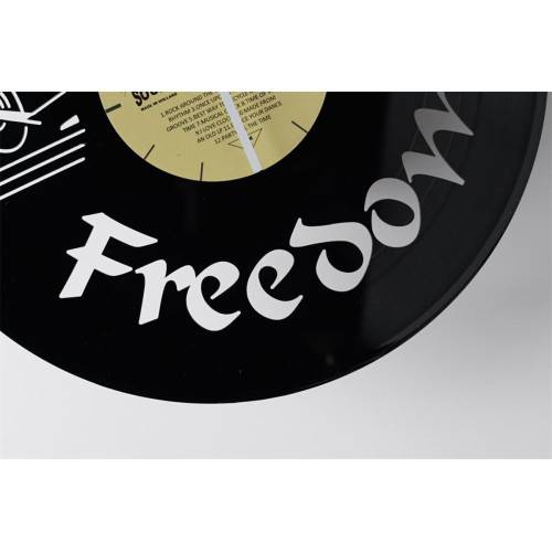 Horloge vinyle recyclé FREEDOM-3