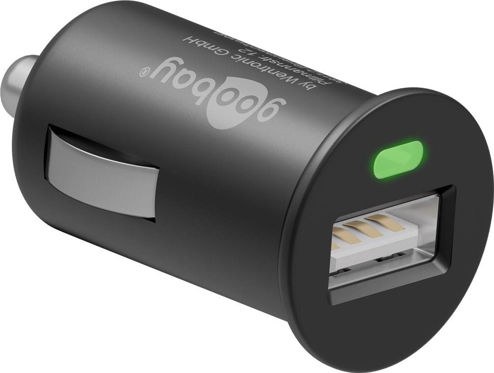 Chargeur voiture Goobay (1xUSB) - 5W max.1.0A (12/24V) 1xUSB-2