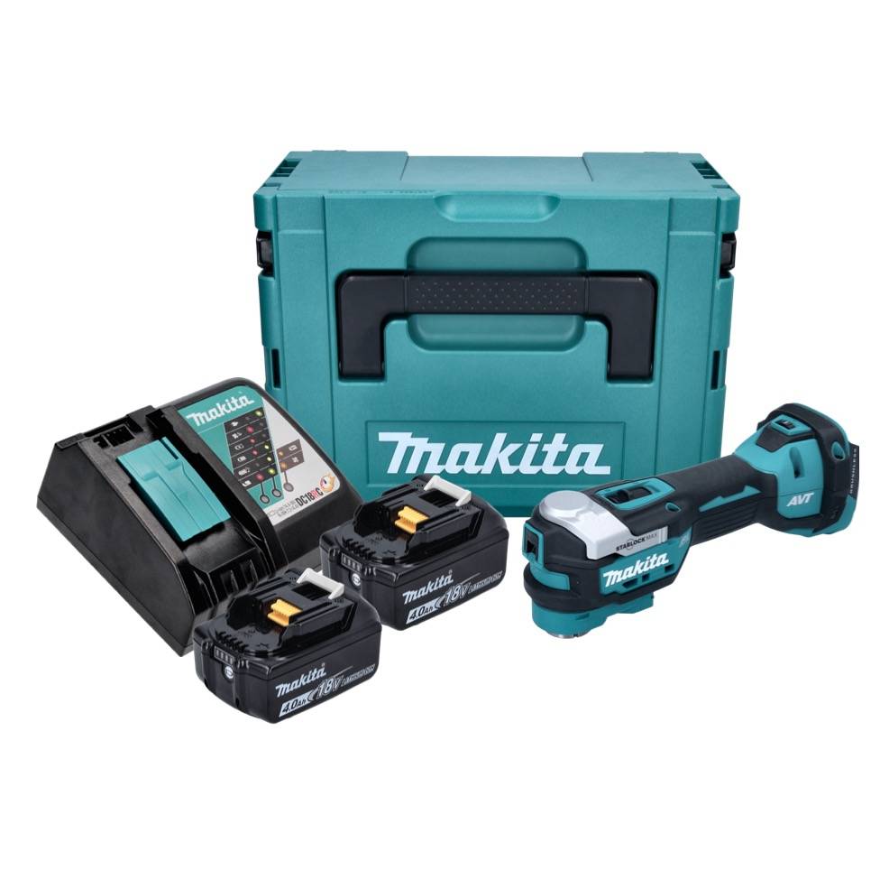 Découpeur ponceur multifonctions 18V LXT -2x4.0Ah- en Makpac- MAKITA DTM52RMJ-2