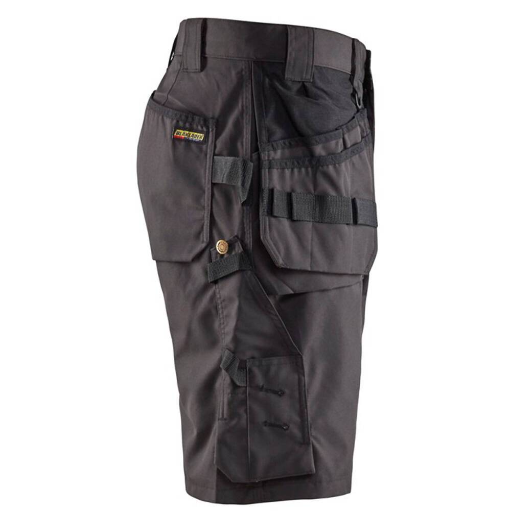 Short de travail Blaklader artisan été polycoton Gris Foncé / Noir 58-1
