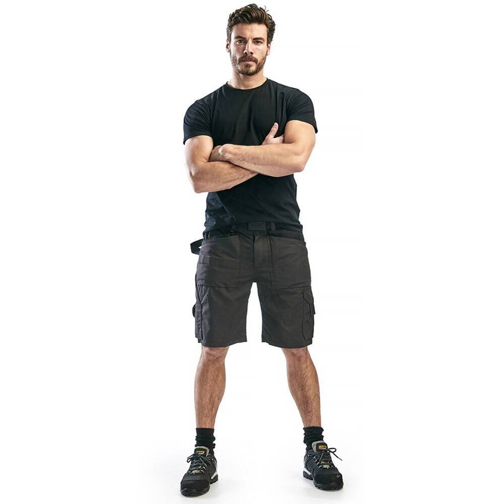 Short de travail Blaklader artisan été polycoton Gris Foncé / Noir 58-4