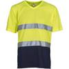 T-shirt haute visibilité Yoko TOP COOL Jaune / Marine 3XL