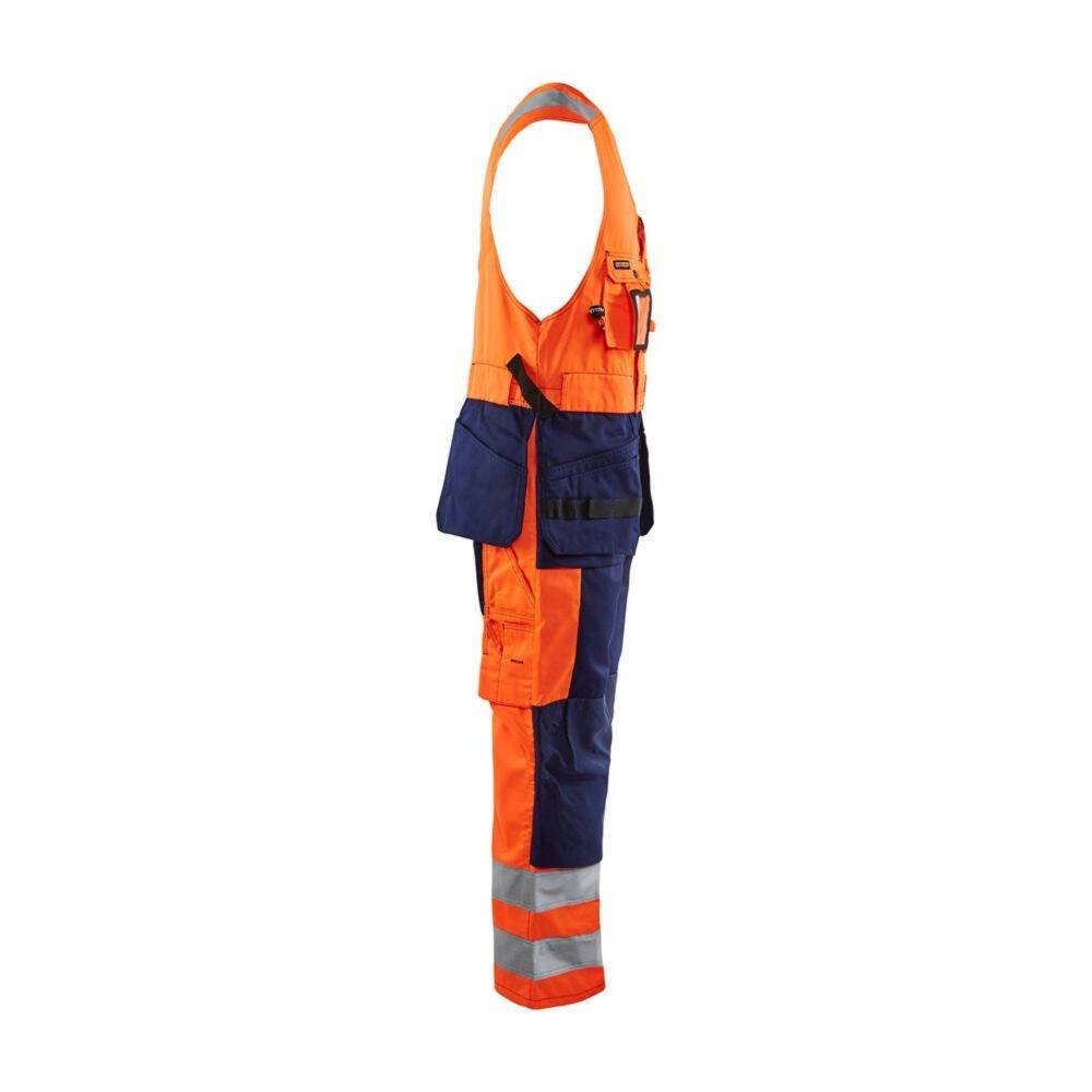 Combinaison sans manches haute visibilité Blaklader polycoton Orange / Marine 38-2