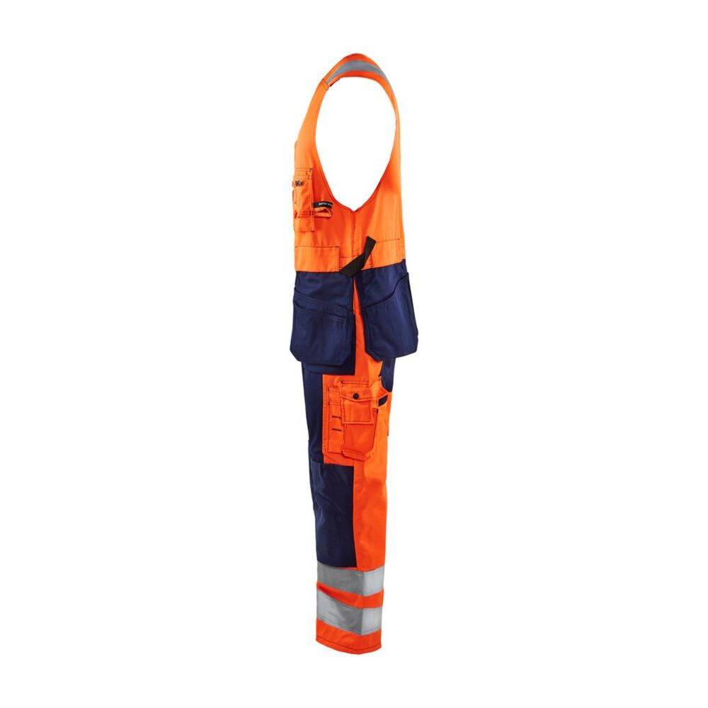 Combinaison sans manches haute visibilité Blaklader polycoton Orange / Marine 38-3