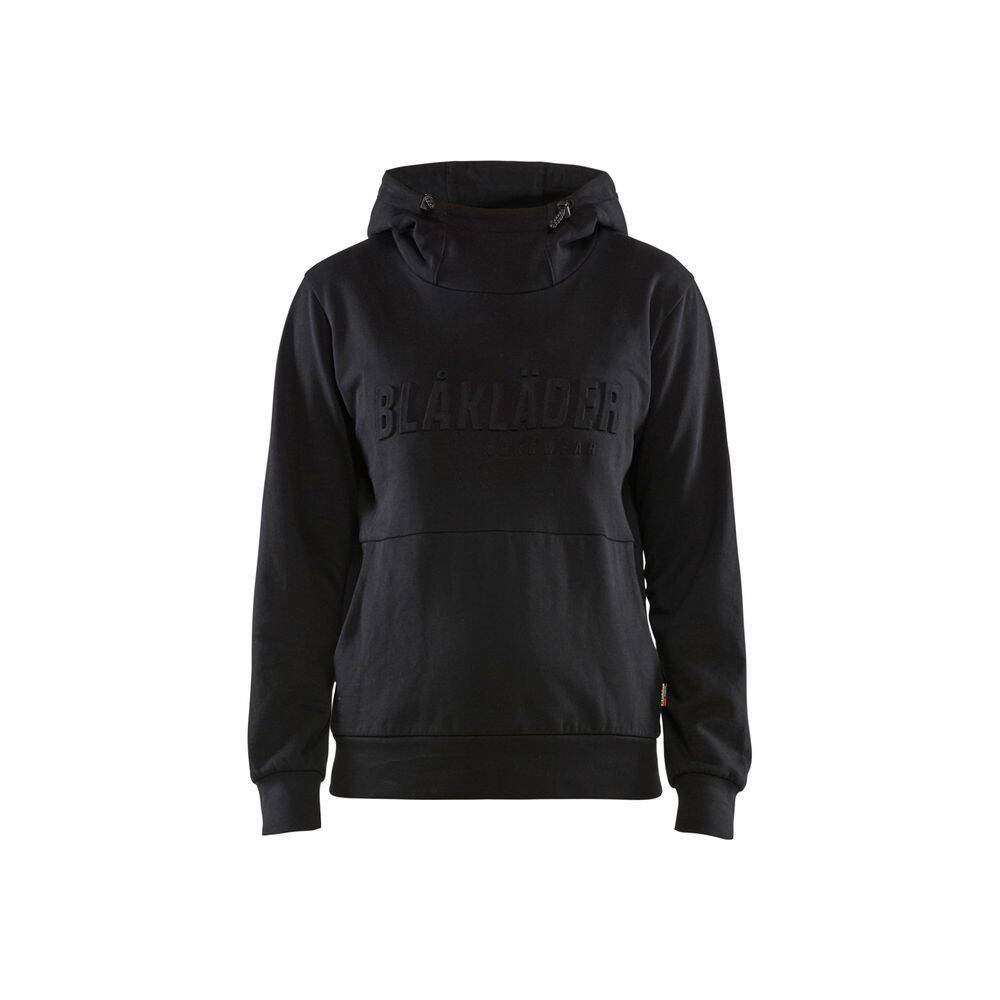 Sweat-shirt de travail à capuche imprimé 3D FEMME 100% coton Blaklader Noir S-0