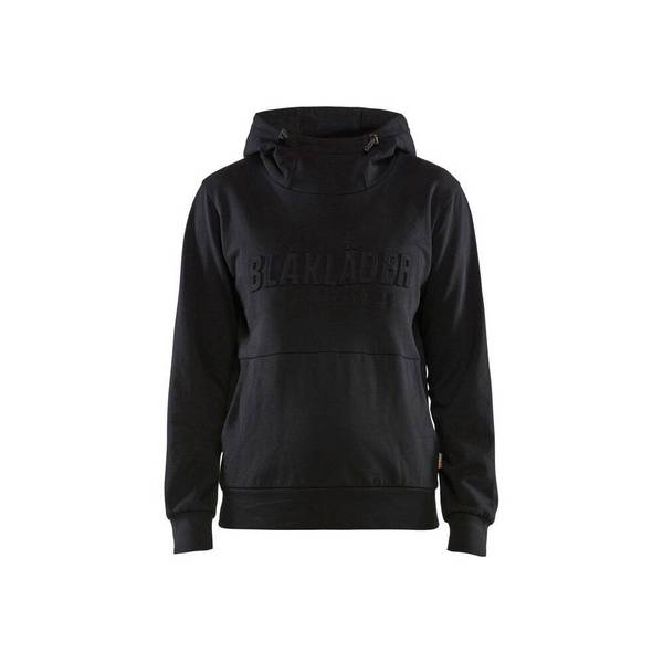 Sweat-shirt de travail à capuche imprimé 3D FEMME 100% coton Blaklader Noir S