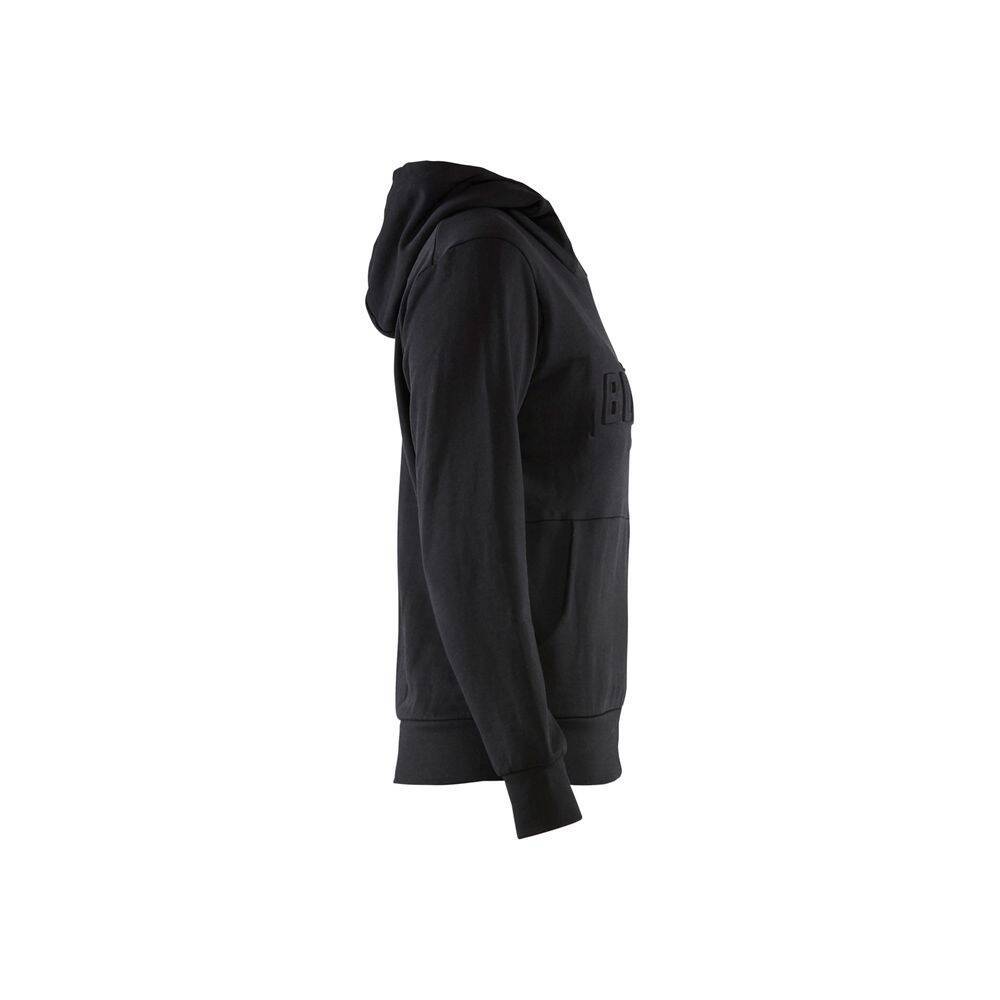 Sweat-shirt de travail à capuche imprimé 3D FEMME 100% coton Blaklader Noir S-2