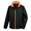 Veste Softshell Homme Result Core Printable Noir / Orange XL