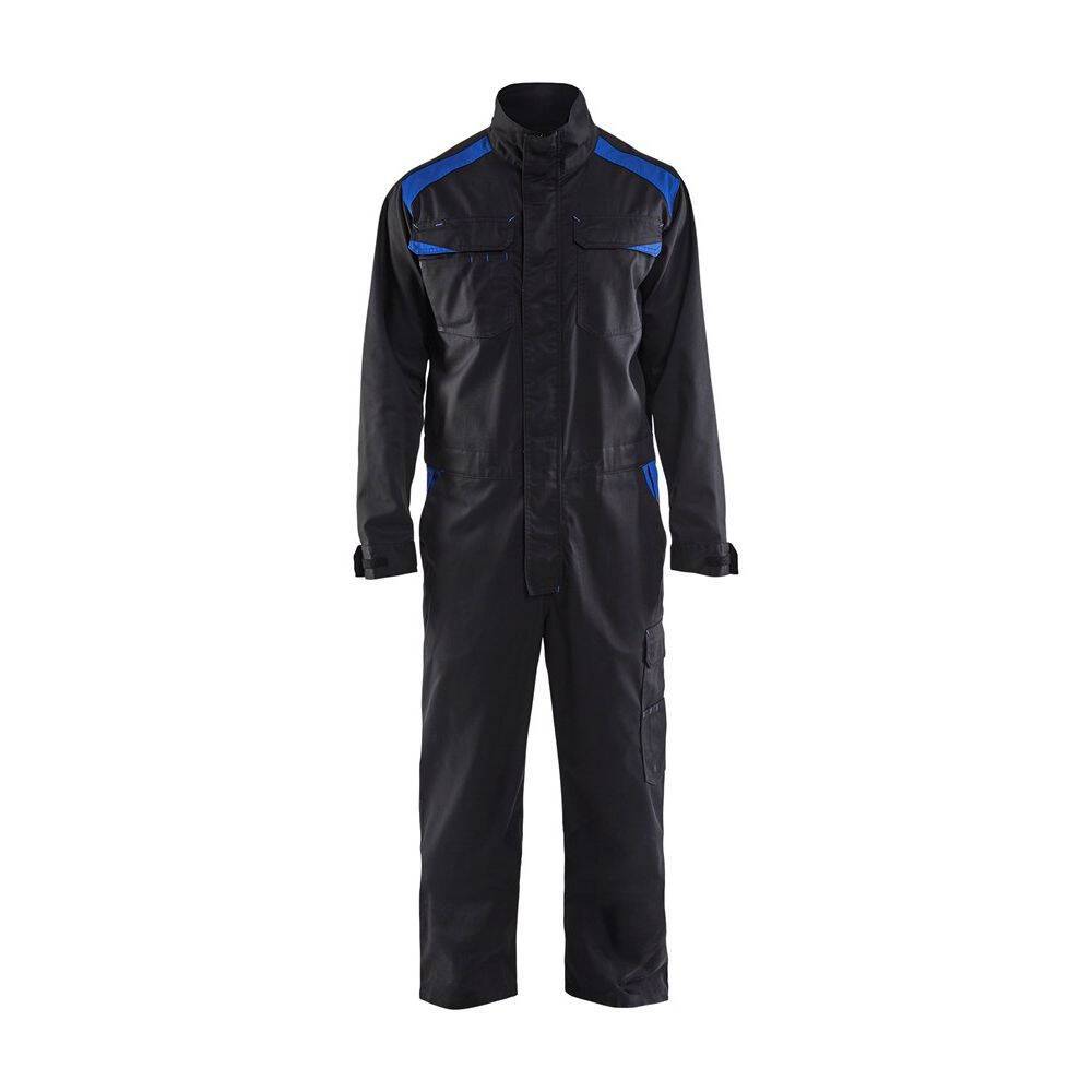 Combinaison de travail industrie Blaklader manches longues polycoton Noir Poches Bleues 48-0