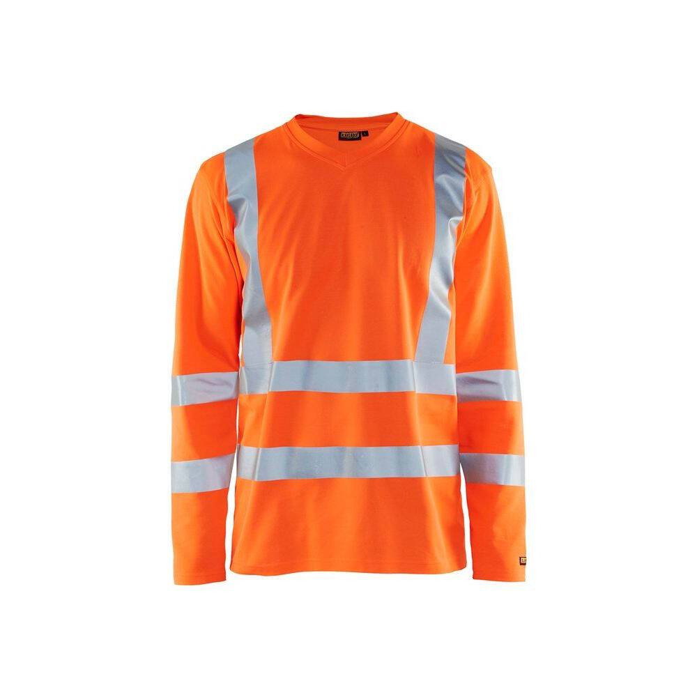 Tee shirt haute visibilité Blaklader manches longues Orange L