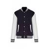 Blouson molleton teddy unisexe KARIBAN Navy / Blanc L