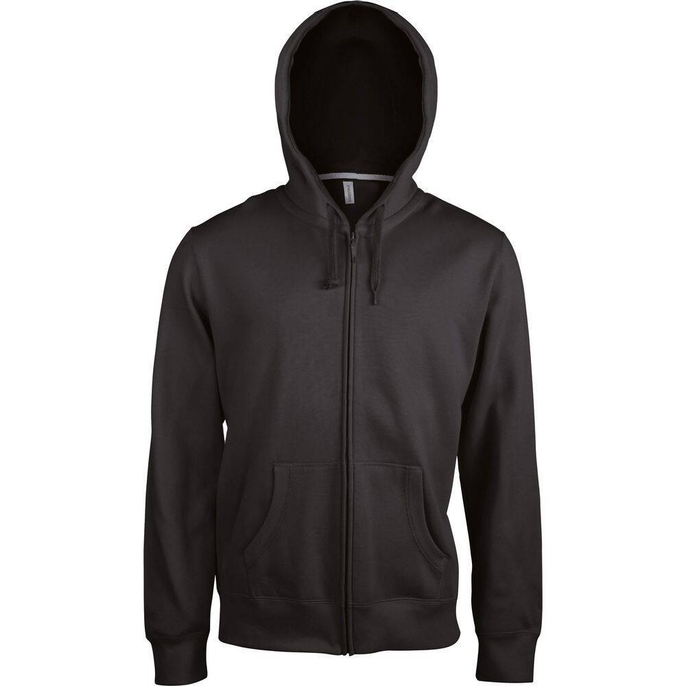 Sweat-shirt à capuche zippé Kariban Noir 4XL-0