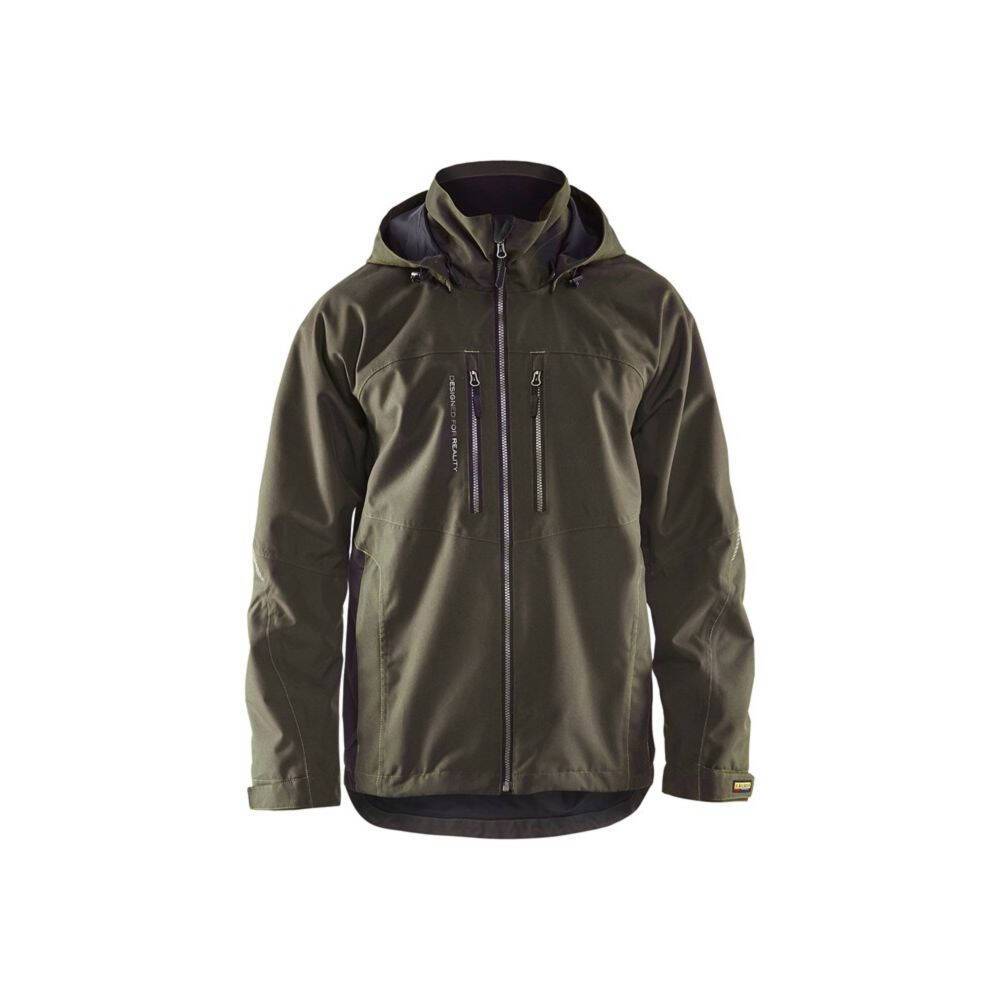 Veste imperméable hiver Blaklader Technique doublée Vert Olive / Noir XXL