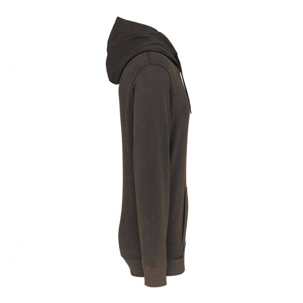 Sweat-shirt capuche homme Kariban Kaki Foncé M-2